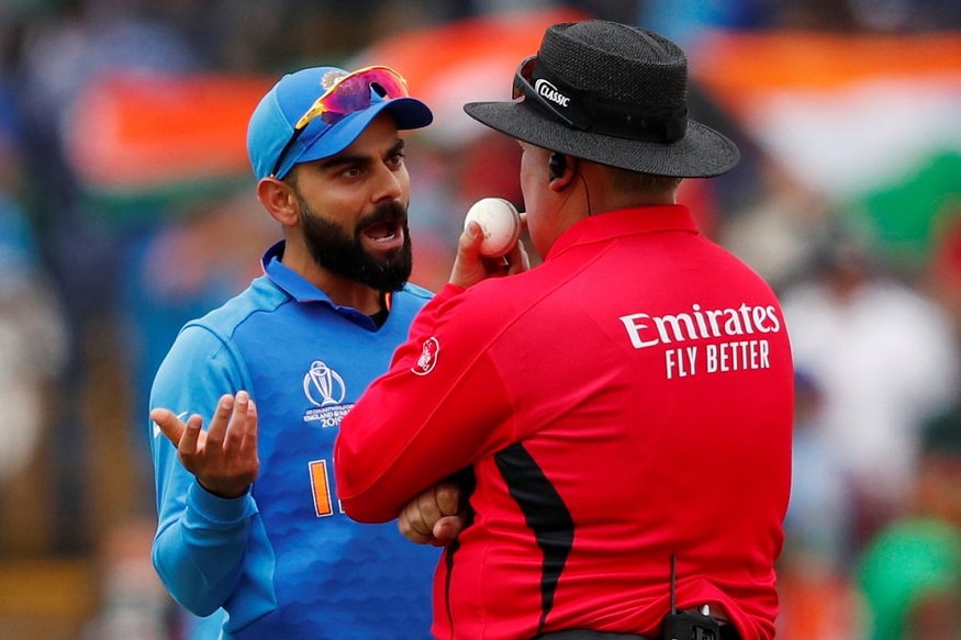 World Cup : पंचांशी हुज्जत, विराटवर होऊ शकते सामनाबंदीची कारवाई!