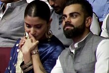 VIDEO : अनुष्का शर्माने सगळ्या टीमच्या समोर विराटचा हात हातात घेऊन घेतलं चुंबन