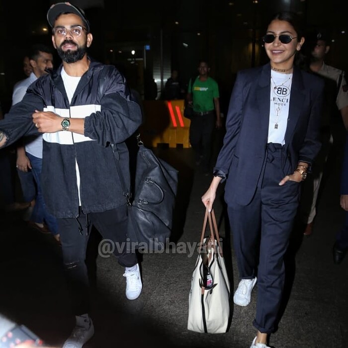 सध्या सिनेमांमधून ब्रेक घेऊन अनुष्का पती विराटसोबत जास्त वेळ घालवत आहे. वर्ल्ड कपच्या वेळीही अनुष्का अनेक सामन्यांना हजेरी लावून विराटला पाठिंबा देताना दिसायची. विराट- अनुष्का एकमेकांसोबत वेळ घालवण्याची एकही संधी सोडत नाहीत.   