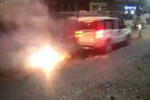 फटाक्यांची माळ लावताना स्कॉर्पिओने चिरडत लांबपर्यंत नेलं, अपघाताचा LIVE VIDEO