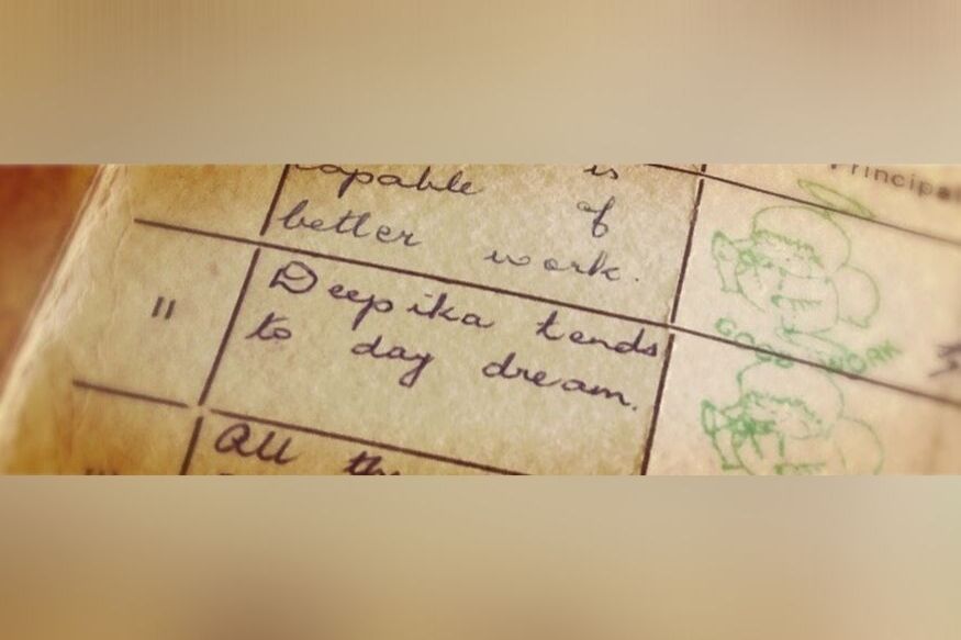 दीपिकाच्या दुसऱ्या एका रिमार्कशीटवर तिच्या शिक्षकांनी लिहीलं, दीपिका दिवसा स्वप्न पाहते. आता हे किती खरं आणि किती खोट हे दीपिकालाच माहित. दीपिकाच्या दुसऱ्या एका रिमार्कशीटवर तिच्या शिक्षकांनी लिहीलं, दीपिका दिवसा स्वप्न पाहते. आता हे किती खरं आणि किती खोट हे दीपिकालाच माहित.