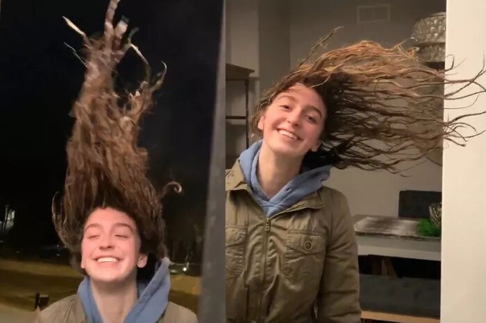 ज्या महिलेचे केस गोठल्याचे फोटो व्हायरल झाले होते त्याचा एक व्हिडीओ टेलर स्कॅलन नावाच्या ट्विटर अकाउंटवरून शेअर करण्यात आला होता.