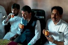 देवेंद्र फडणवीस यांनी कुलदैवताच्या दर्शनानंतर घेतला 'राऊतांचा चहा'