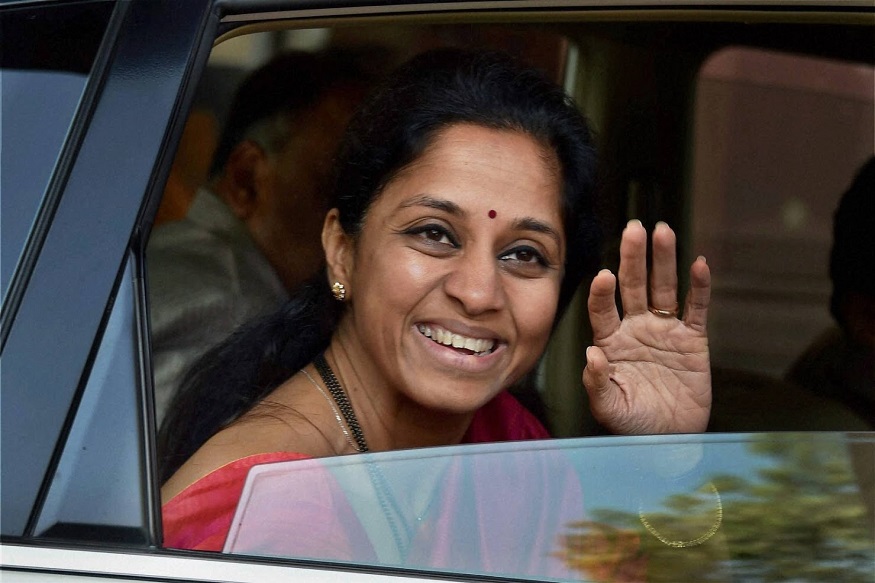 New Delhi: TMC member Supriya Sule at Parliament in New Delhi on Wednesday during the winter session. PTI Photo by Vijay Kumar Joshi (PTI12_14_2016_000064B)