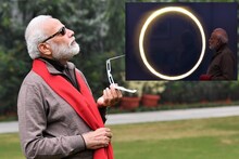 पंतप्रधान मोदी म्हणाले, 'सूर्यग्रहण बघत असलेल्या माझ्या फोटोचे मीम एन्जॉय करा'