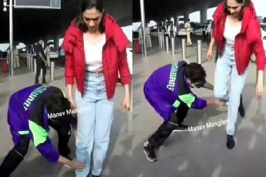 कार्तिक आर्यनला पकडावे लागले दीपिकाचे पाय, असं झालं तरी काय; पाहा VIDEO