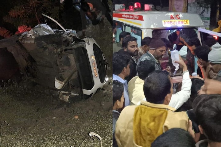 शिवसेना आमदाराच्या गाडीला भीषण अपघात, 3 जण गंभीर जखमी