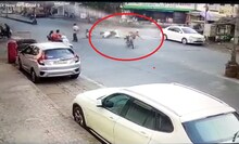 हेल्मेट असतं तर वाचला असता, नागपुरातील अपघाताचा अंगावर काटा आणणारा VIDEO