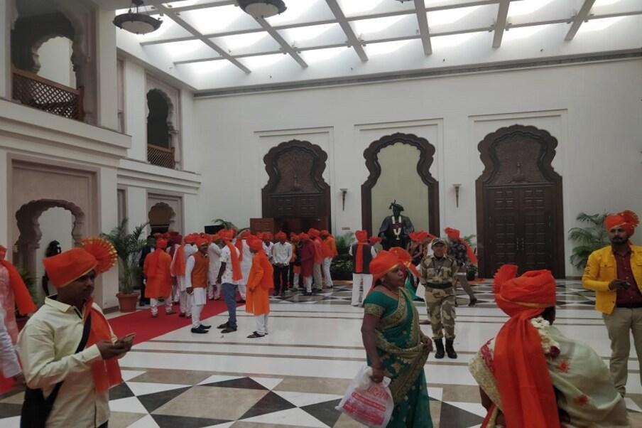 छत्रपती शिवाजी महाराज यांची वैश्विक जयंती आज राजधानी दिल्लीतील महाराष्ट्र सदनात साजरी झाली.