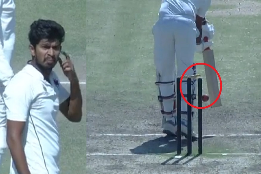 फलंदाज बोल्ड झाल्यानंतरही पंचांनी ठरवलं नाबाद! गोलंदाज म्हणाला, ऐकू आलं नाही का?