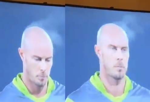 क्रिकेटपटू एवढा तापला की डोक्यातून धूर निघाला? VIDEO VIRAL