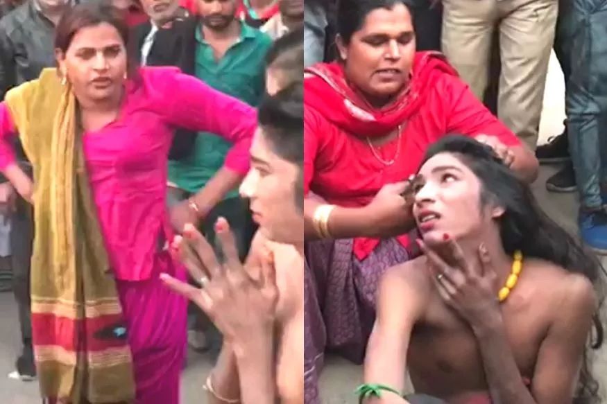 राजस्थानमधील बिकानेर जिल्ह्यामध्ये तृतीयपंथी बनून तरुणींची छेड काढणाऱ्या तरुणांना बेदम चोप देण्यात आला. तृतीयपंथीयांनीच या महिलांच्या वेशात आलेल्या या तरुणांचा पर्दाफाश केला. राजस्थानमधील बिकानेर जिल्ह्यामध्ये तृतीयपंथी बनून तरुणींची छेड काढणाऱ्या तरुणांना बेदम चोप देण्यात आला. तृतीयपंथीयांनीच या महिलांच्या वेशात आलेल्या या तरुणांचा पर्दाफाश केला.