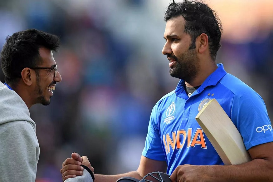 संघातून बाहेर असलेल्या रोहित शर्माला चहल म्हणाला,'जळू नकोस'