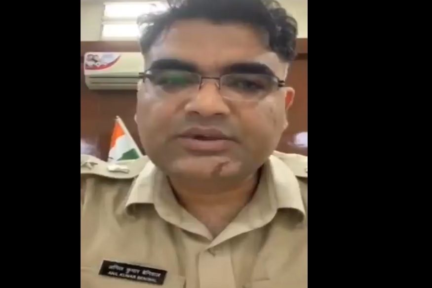 VIDEO : न ऐकणाऱ्या लोकांवर पोलीस अधिकारी संतापले, '2 दिवस खाल्लं नाही तर मरणार नाही'