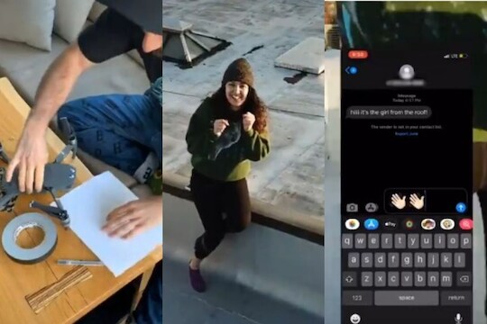 कोरोना क्वारंटाइनमध्ये थेट ड्रोन पाठवून मिळवला मुलीचा नंबर, 5 लाखांपेक्षा जास्त लोकांनी पाहिला VIDEO