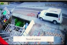 मॉर्निंग वॉक करणाऱ्या तरुणाला कारनं चिरडलं, पाहा अपघाताचा थरारक VIDEO