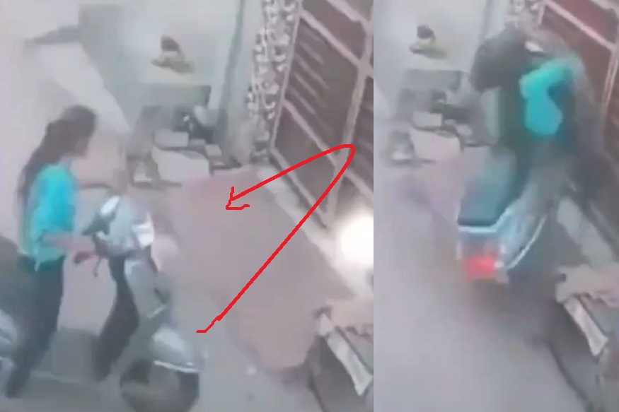 चुकून स्पीड वाढला आणि तरुणीकडून घडला भयंकर स्टंट, पाहा VIDEO