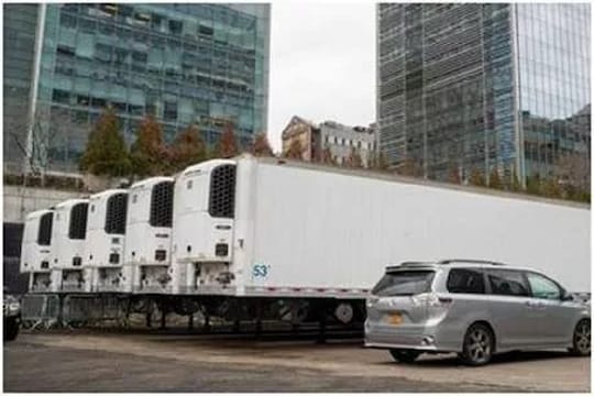 भयंकर! ट्रकवर उभारले जातेय शवगृह, लवकरच 'या' शहरात पडणार मृतांचा खच