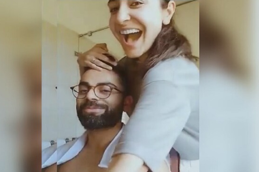 VIDEO : क्वारंटाईनमध्येही विरुष्काचा रोमान्स सुरूच, विराटसाठी अनुष्का झाली हेअरस्टायलिस्ट