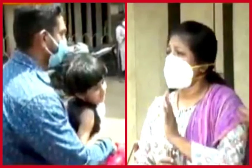 VIDEO : असाही लढा! कोरोनाशी लढणाऱ्या नर्स आणि तिच्या मुलीचे अश्रू पाहून डोळ्यात येईल पाणी