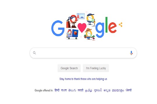 Thank You Coronavirus Helpers Google Doodle : कोरोनाच्या या वीरांना गुगलनेही केला सलाम