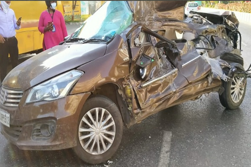 भीषण अपघात: बसवर आदळली भरधाव कार, बड्या उद्योगपतीचा मुलगा जागेवरच ठार