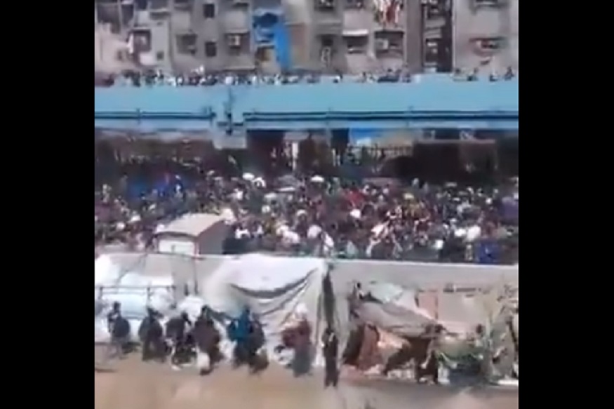 वांद्रे रेल्वे स्थानकावर हजारो कामगारांची तुफान गर्दी, धक्कादायक VIDEO आला समोर