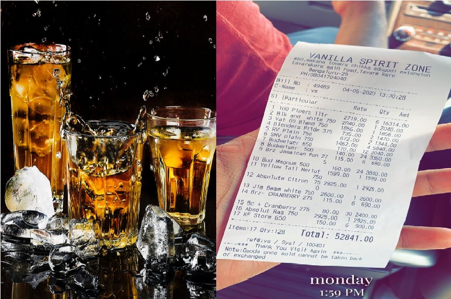 नुसता राडा! 52 हजाराच्या दारूचं बिल सोशल मीडियावर व्हायरल, सत्य वाचून धक्काच बसेल