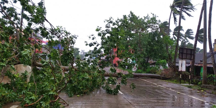 वादळ धडकल्यानंतर वाऱ्यांचा वेग तुफान वाढला आणि पाऊसही सुरू झाला. दुपारी अडीच वाजता वादळ धडकल्यानंतर (Lanfall) पुढचे चार तास हाहाकार सुरू होता. वादळ धडकल्यानंतर वाऱ्यांचा वेग तुफान वाढला आणि पाऊसही सुरू झाला. दुपारी अडीच वाजता वादळ धडकल्यानंतर (Lanfall) पुढचे चार तास हाहाकार सुरू होता.