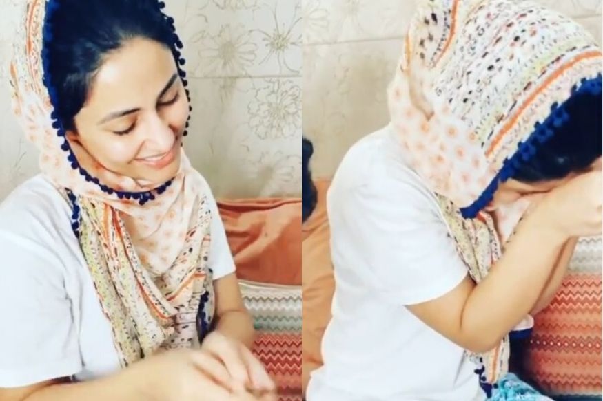 हिना खानने केली 'लॉकडाऊन देवतां'ची पूजा, VIDEO पाहून हसू नाही आवरणार