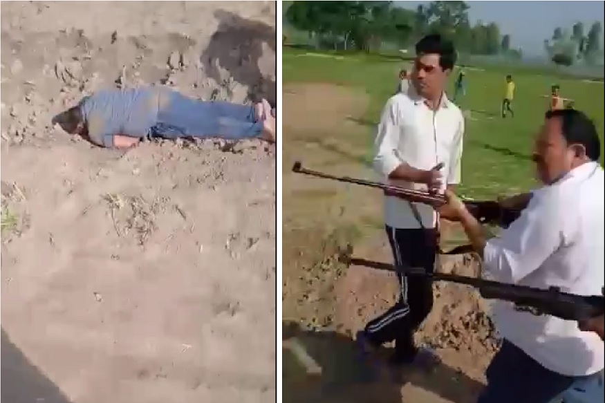 डबल मर्डरचा LIVE VIDEO, समाजवादी पक्षाचे नेते आणि मुलावर भर दिवसा झाडल्या गोळ्या