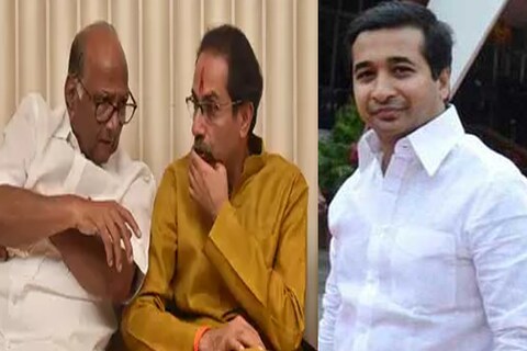 
नितेश राणे यांनी उद्धव ठाकरे याची तुलना हनुमानाशी केली आहे. तर शरद पवारांची  तुलना ही प्रभू रामाशी केली आहे. 
