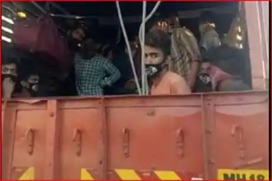 पुण्याहून ट्रकमध्ये लपून 33 मजूर निघाले घरी, 5 दिवसांपासून सुरु होता जीवघेणा प्रवास