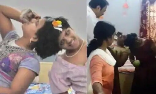 हैदराबादच्या या या दोन मुली वीणा आणि वाणी conjoined twins म्हणजे सयामी जुळ्या म्हणून जन्माला आल्या. डोक्याचा भाग एकमेकींना जोडलेला आहे. हैदराबादच्या या या दोन मुली वीणा आणि वाणी conjoined twins म्हणजे सयामी जुळ्या म्हणून जन्माला आल्या. डोक्याचा भाग एकमेकींना जोडलेला आहे.