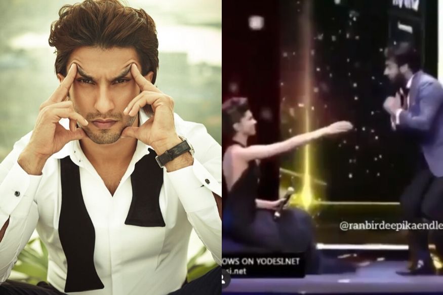 VIDEO : पाकिस्तानी अभिनेत्यासाठी गुडघ्यावर बसली दीपिका, रणवीरनं दिली अशी रिअॅक्शन