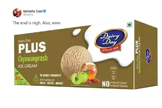 अरे देवा! हळद आणि च्यवनप्राश फ्लेव्हर Ice Cream; आता हेच बाकी राहिलं होतं