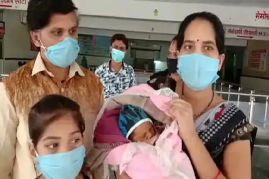 कोरोना पॉझेटिव्ह महिलेने दिला मुलीला जन्म, नावं ठेवलं ‘सॅनिटायझर’!