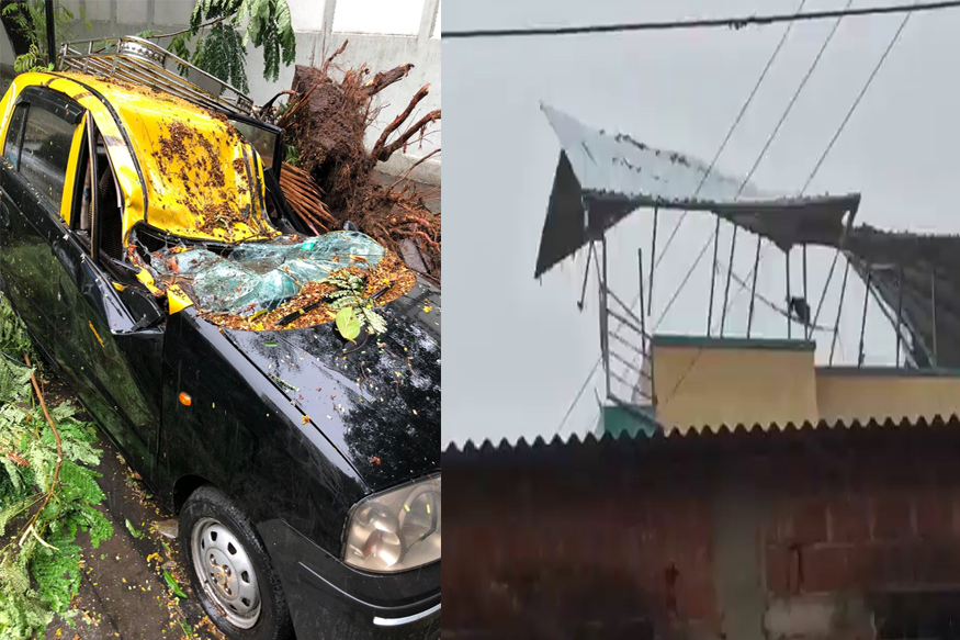 क्षणात झालं होत्याचं नव्हतं, निसर्ग चक्रीवादळाचे थरारक VIDEO