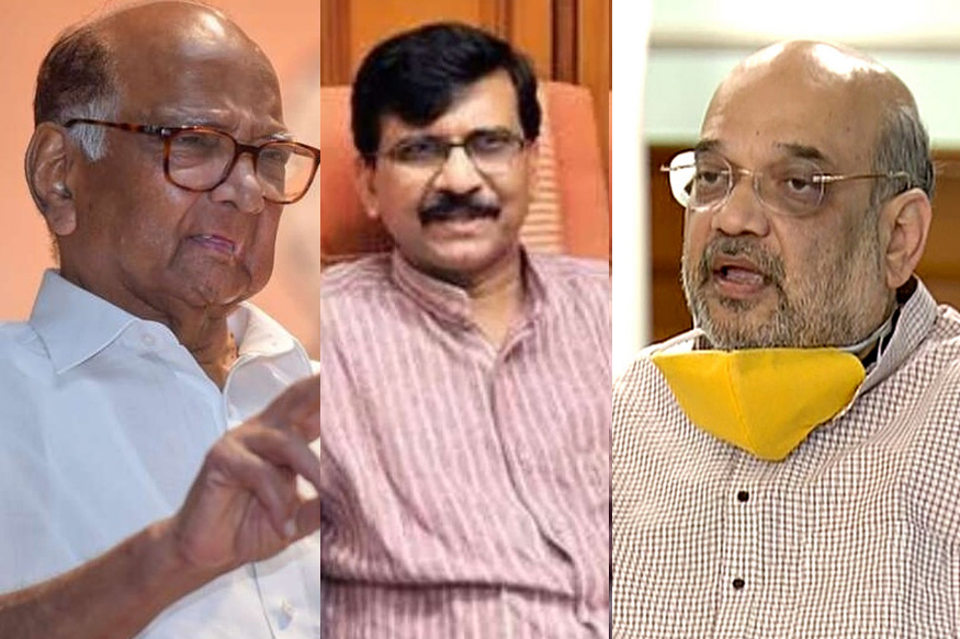 तुम्ही 1962 सालात का रांगताय? पवारांच्या वक्तव्यानंतर 'सामना'तून शहांना टोला