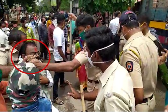 VIDEO: शिवसेना पदाधिकारी आणि पोलिसांमध्ये बाचाबाची, प्रदेश सरचिटणीसला नेलं फरपटत