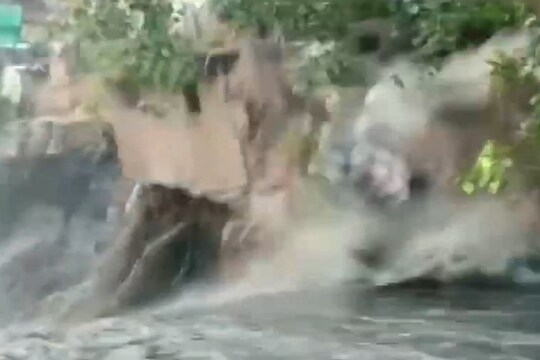 Delhi Rain: एका क्षणात नाल्यात वाहून गेली घरं, दिल्लीतील पावसाचा हाहाकार दाखवणारा VIDEO