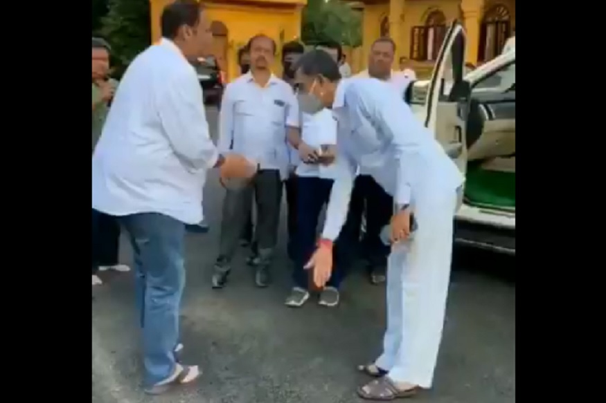 अन् राज्य मंत्र्यांनी उदयनराजे भोसले यांना केला मुजरा, या गाण्यासह VIDEO तुफान व्हायरल