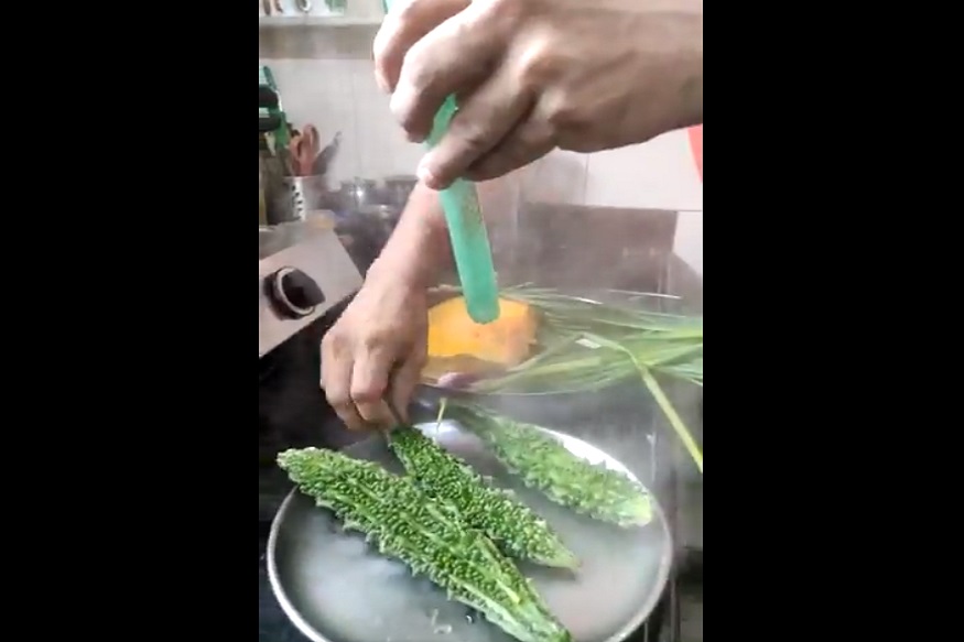 कशाला हव्यात महागड्या मशीन! भाज्या सॅनिटाइझ करण्यासाठी इंडियन जुगाड; पाहा VIDEO