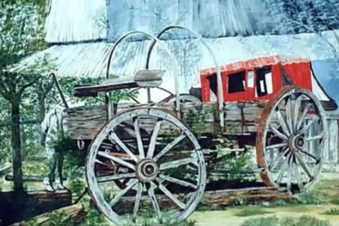 कलाकार लौरा पी यांनी काढलेलं हे The Stagecraft चित्र आहे. एका फोटोपासून प्रेरणा घेऊन हे चित्र काढण्यात आलं होतं. फोटो आणि चित्र काढताना गाडीजवळ कोणीही माणूस नव्हता आणि तरीदेखील या चित्रात माणूस दिसत असल्यानं हे चित्र शापित असल्याचंही म्हटलं जातं. कलाकार लौरा पी यांनी काढलेलं हे The Stagecraft चित्र आहे. एका फोटोपासून प्रेरणा घेऊन हे चित्र काढण्यात आलं होतं. फोटो आणि चित्र काढताना गाडीजवळ कोणीही माणूस नव्हता आणि तरीदेखील या चित्रात माणूस दिसत असल्यानं हे चित्र शापित असल्याचंही म्हटलं जातं.
