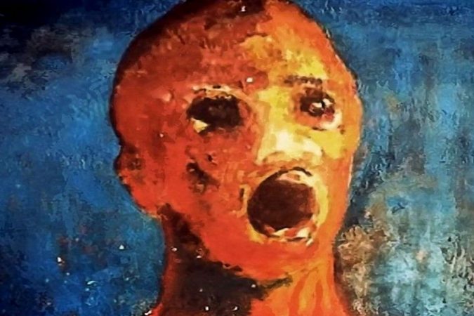The Anguished Man सगळ्यात भयावह असं हे चित्र म्हटलं जातं. जगाला घाबरवणाऱ्या भुताचं चित्र...हे कोणी काढलं हे अद्याप समजू शकलं नाही पण हे रक्तानं काढलेलं चित्र असल्याची चर्चा आहे. सीन रॉबिन्सन नावाच्या व्यक्तीला हे चित्र आजीच्या बॅगेत मिळालं. या चित्रामागचं रहस्य ज्यांनी जाणून घेण्याचा प्रयत्न केला त्यांच्यासोबत वाईट अनुभव आल्याचं अनेकांनी सांगितलं आहे. The Anguished Man सगळ्यात भयावह असं हे चित्र म्हटलं जातं. जगाला घाबरवणाऱ्या भुताचं चित्र...हे कोणी काढलं हे अद्याप समजू शकलं नाही पण हे रक्तानं काढलेलं चित्र असल्याची चर्चा आहे. सीन रॉबिन्सन नावाच्या व्यक्तीला हे चित्र आजीच्या बॅगेत मिळालं. या चित्रामागचं रहस्य ज्यांनी जाणून घेण्याचा प्रयत्न केला त्यांच्यासोबत वाईट अनुभव आल्याचं अनेकांनी सांगितलं आहे.