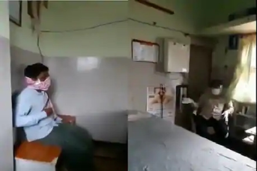 कोरोना काळात रुग्णांना तपासण्याचा अजब जुगाड, नेटकरी म्हणाले यांना Doctor Of The Year द्या