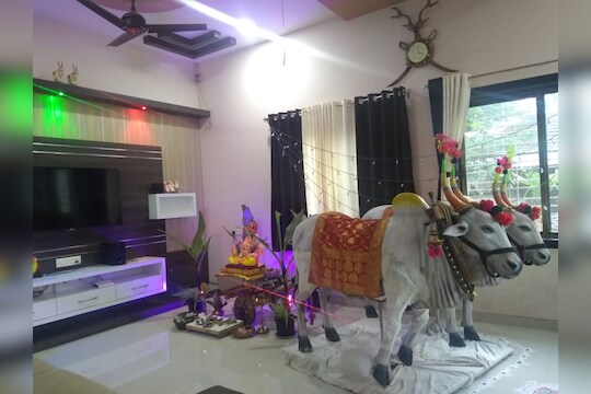 बैलगाडा शर्यतीवरील बंदी उठावी म्हणून चक्क गणरायाला साकडं, पाहा फोटो...