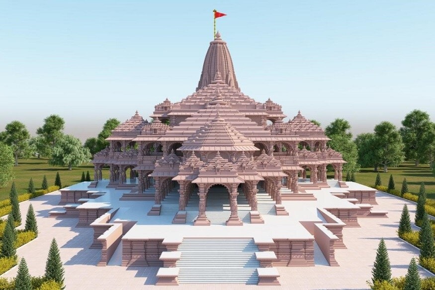 अयोध्येत राम मंदिराचं भूमिपूजन बुधवार 5 ऑगस्टला होणार आहे. पंतप्रधान नरेंद्र मोदी यांच्या हस्ते हे भूमिपूजन होईल. मंदिराचं बांधकाम पूर्ण झाल्यानंतर ते कसं दिसेल याचे काही फोटो प्रसिद्ध झाले असून त्यातून मंदिराची भव्यता दिसून येते. अयोध्येत राम मंदिराचं भूमिपूजन बुधवार 5 ऑगस्टला होणार आहे. पंतप्रधान नरेंद्र मोदी यांच्या हस्ते हे भूमिपूजन होईल. मंदिराचं बांधकाम पूर्ण झाल्यानंतर ते कसं दिसेल याचे काही फोटो प्रसिद्ध झाले असून त्यातून मंदिराची भव्यता दिसून येते.