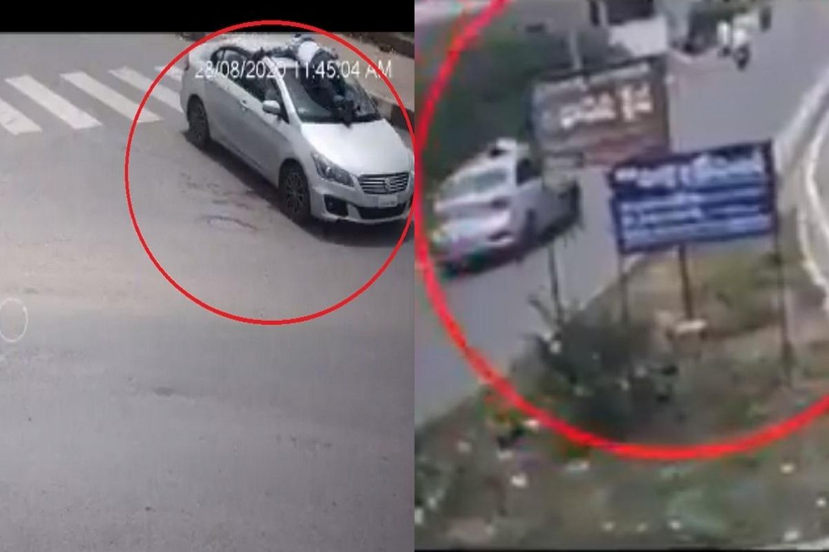 ...आणि 2 किमी गाडीच्या बोनेटवर झोपून आरोपीला पकडलं, पाहा खऱ्या सिंघमचा थरारक CCTV VIDEO