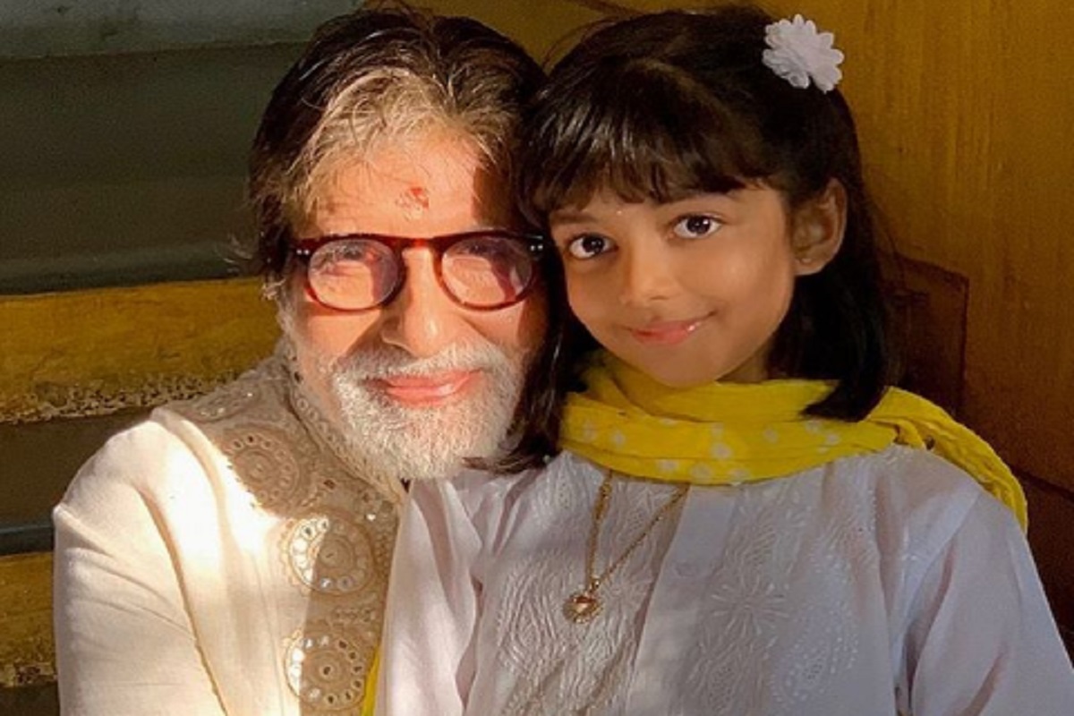 अमिताभ बच्चन यांची नात आराध्या आजोबांसारखी बोलते हिंदी; ऑनलाईन शाळेचा VIDEO VIRAL